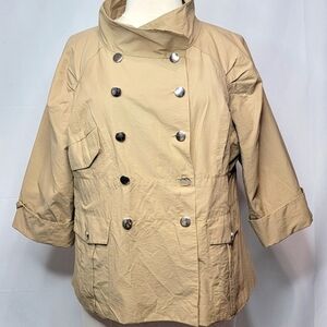 Liz Claiborne axçess Plus‎ Size Lightweight Peacoat Style Jacket Size 20W  #291